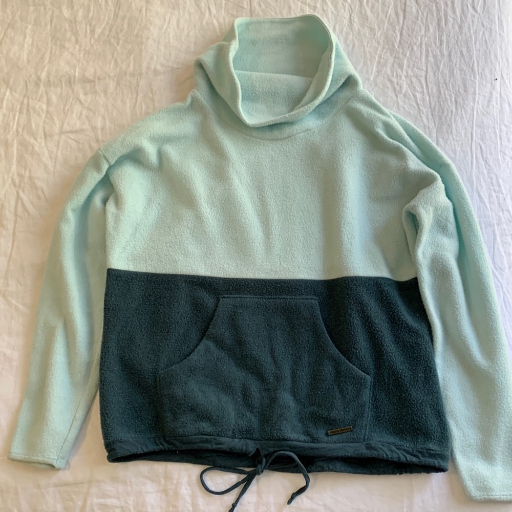 Carve Designs Rowayton Cowl-Neck Fleece Pullover Sweatshirt